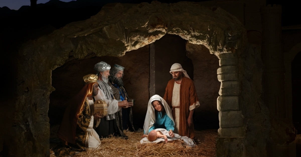 Jesus was born in a cow shed.